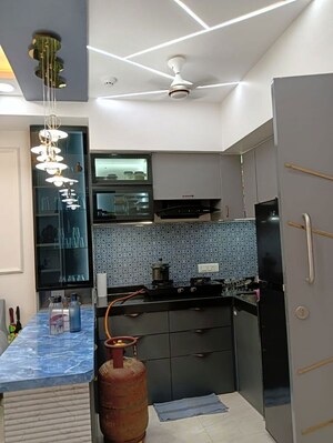 Kitchen in 1 BHK Apartment at Lodha Crown Quality Homes, Majiwada – for Rent