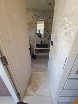Bathroom in 2 BHK Apartment at Band View, Dadar East – for Rent