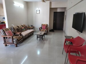 Living Room in 3 BHK Apartment at Mirchandani Palms, Rahatani – for Rent