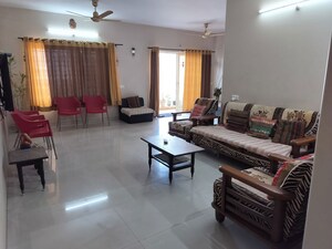 Living Room in 3 BHK Apartment at Mirchandani Palms, Rahatani – for Rent