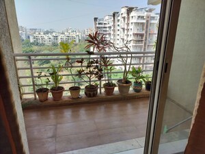 Balcony in 3 BHK Apartment at Mirchandani Palms, Rahatani – for Rent