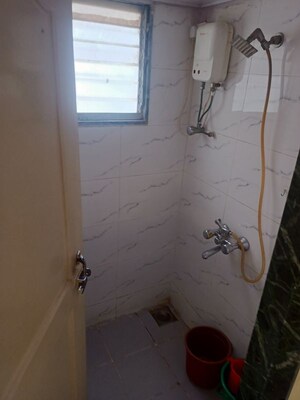 Bathroom in 1 BHK Apartment at Mamta Sankalp, Goregaon East – for Rent