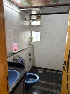 Bathroom in 3 BHK Apartment at Meenakshi Apartment, Goregaon East – for Rent