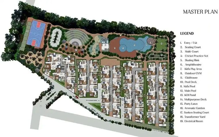 Master Plan, sbr-florenso 3 Bedroom 2030 Sq.Ft. Apartment In Whitefield Bangalore 10380705