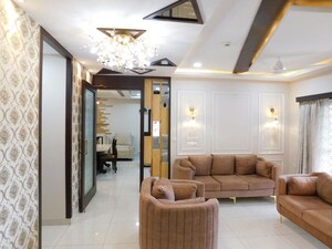Living Room in 4 BHK Apartment at Prestige High Fields, Gachibowli – for Sale