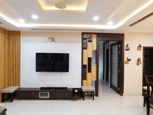 Living Room in 4 BHK Apartment at Prestige High Fields, Gachibowli – for Sale