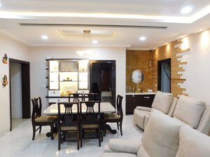 Living Room in 4 BHK Apartment at Prestige High Fields, Gachibowli – for Sale
