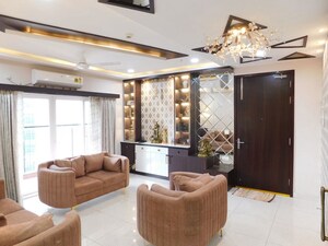 Living Room in 4 BHK Apartment at Prestige High Fields, Gachibowli – for Sale