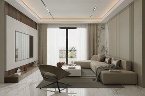 Living Room in 3 BHK Apartment at Kollur – for Sale