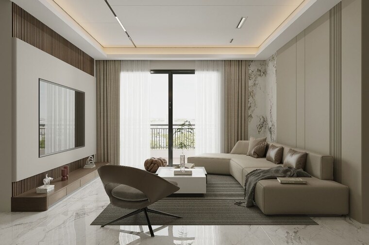 Living Room, kollur 3 Bedroom 1736 Sq.Ft. Apartment In Kollur Hyderabad 10373764
