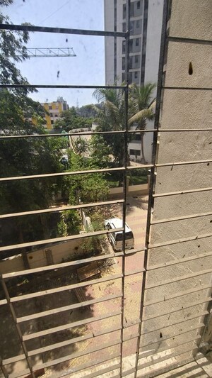 Balcony in 1 RK Apartment at Vasant Valley Complex, Malad East – for Rent