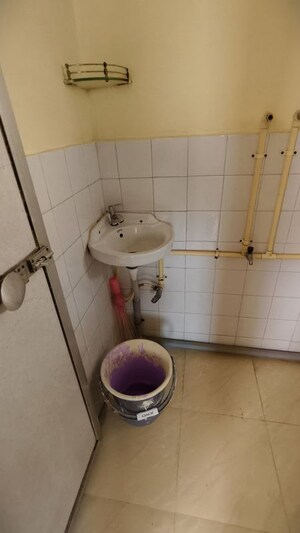 Bathroom in 1 RK Apartment at Vasant Valley Complex, Malad East – for Rent