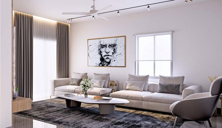Living Room, hallmark-treasor 3 Bedroom 1765 Sq.Ft. Apartment In Narsingi Hyderabad 10380868