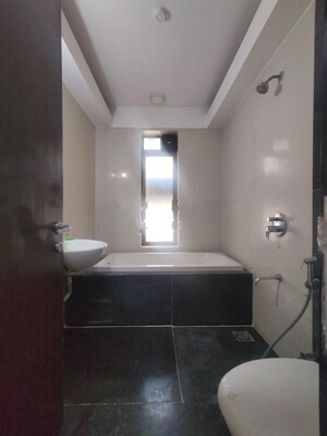 Bathroom in 3 BHK Apartment at Lodha Luxuria, Majiwada – for Rent