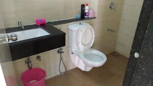 Bathroom in 2 BHK Apartment at Indiabulls Greens, New Panvel – for Rent