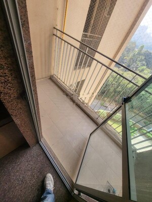 Balcony in 2 BHK Apartment at Kalpataru Sunrise Grande, Kolshet Road – for Rent