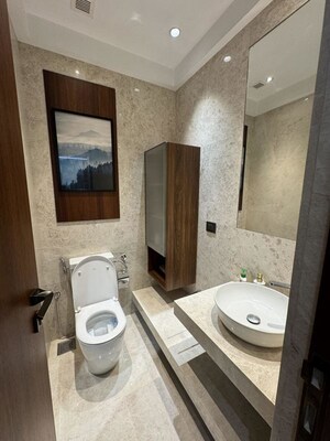 Bathroom in 3 BHK Apartment at Indiabulls Blu, Worli – for Rent