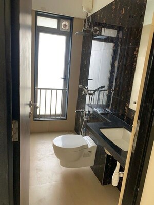 Attached Bathroom in 2.5 BHK Apartment at The Wadhwa Anmol Fortune, Goregaon West – for Rent