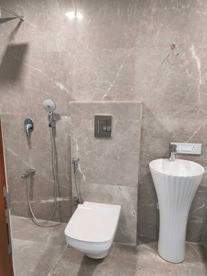 Bathroom in 3 BHK Apartment at Indiabulls Blu, Worli – for Rent