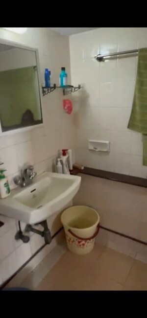 Bathroom in 2 BHK Apartment at Gangotri Sadan, Goregaon West – for Rent