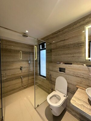 Bathroom in 2 BHK Apartment at L Nagpal NN Tower, Khar West – for Rent