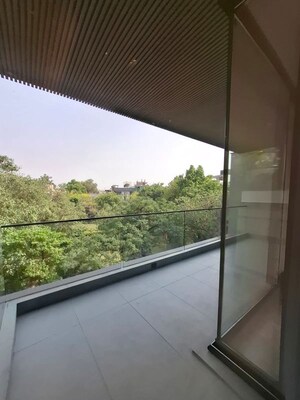 Balcony in 4 BHK Builder Floor at Vasant Vihar – for Rent