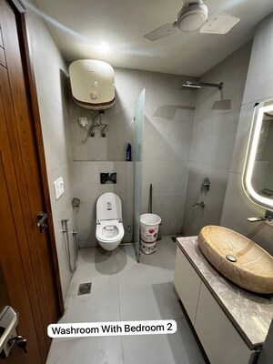Washroom in 3 BHK Builder Floor at Ashok Vihar – for Sale