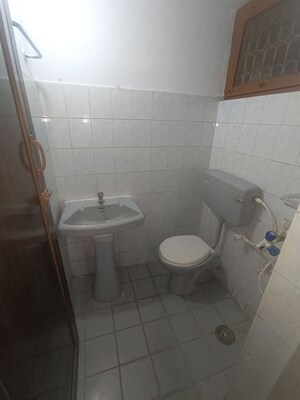 Bathroom in 1 RK Builder Floor at Yamuna Block, Koramangala – for Rent