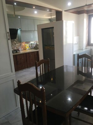 Dining area in 3 BHK Apartment at SDC The Destination, Lalarpura – for Rent