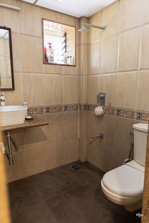 Bathroom in 2 BHK Apartment at Bandra West – for Rent