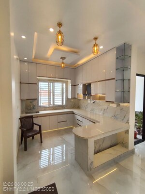 Kitchen in 3 BHK Independent House at Jankipuram Extension – for Sale