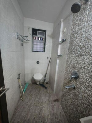 Bathroom in 2 BHK Apartment at Sai Rama The Suits, Kharghar – for Rent