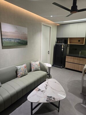 Living Room in 1 BHK Apartment at Cox Town – for Rent