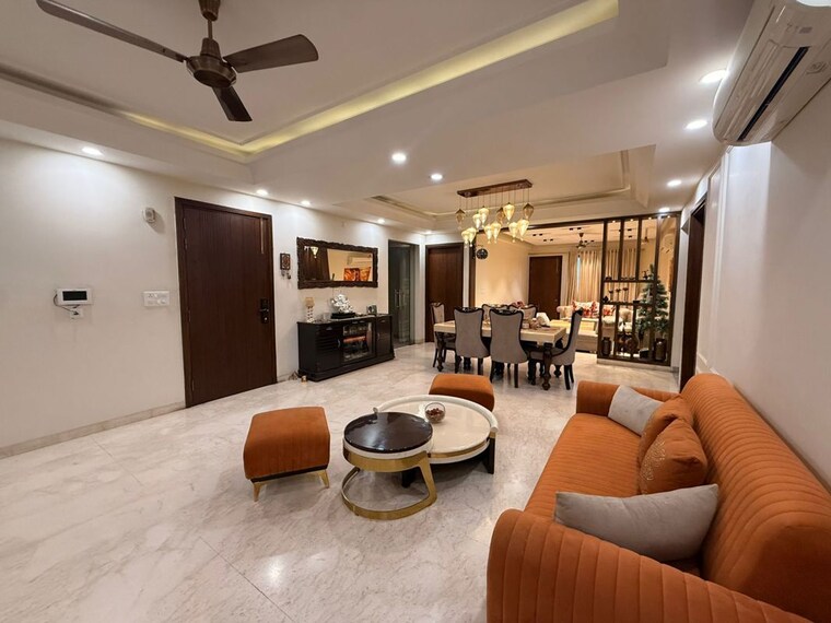 Living Room, palam-vihar-residents-association 4 Bedroom 3240 Sq.Ft. Builder Floor In Palam Vihar Gurgaon 10381509