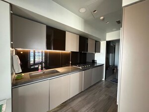 Kitchen in 3 BHK Apartment at Lodha The World Towers World One Tier 2, Worli – for Rent