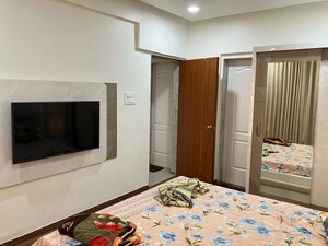 Bedroom in 2 BHK Apartment at Kishor Platinum Towers, Wakad – for Rent