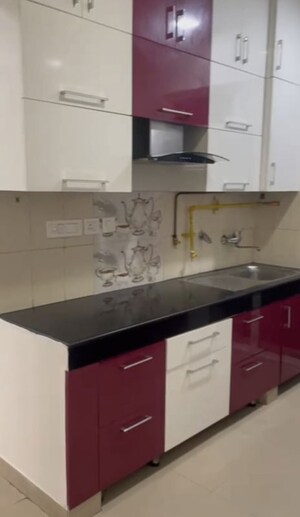Kitchen in 3 BHK Apartment at Dhoot Time Residency, Sector 63 – for Rent