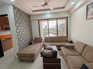Living Room in 2 BHK Apartment at Neelkanth Palms Phase 2, Thane West – for Rent