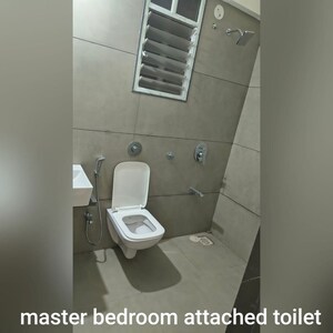 Bathroom in 2 BHK Apartment at Swaraaj Paradise, Pimple Saudagar – for Rent