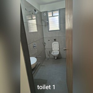 Bathroom in 2 BHK Apartment at Swaraaj Paradise, Pimple Saudagar – for Rent