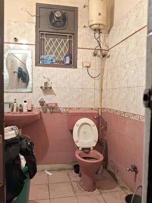 Bathroom in 2 BHK Builder Floor at East Of Kailash – for Rent