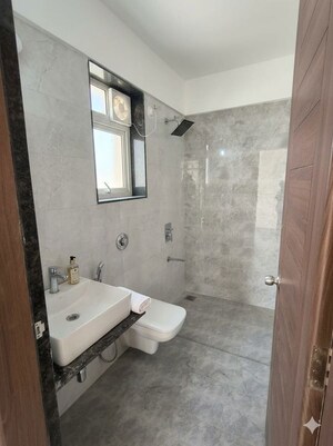 Bathroom in 3 BHK Apartment at Linux Bonheur, Wakad – for Rent