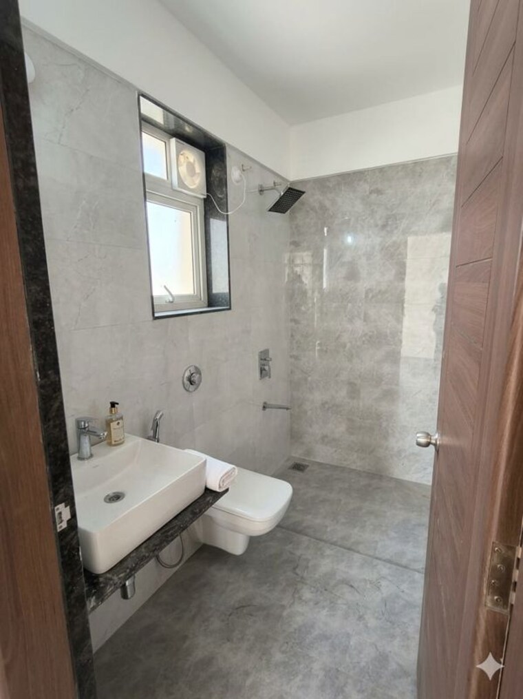 Bathroom, linux-bonheur 3 Bedroom 1200 Sq.Ft. Apartment In Wakad Pune 10381765