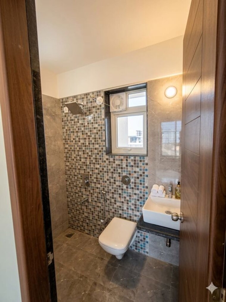 Bathroom, linux-bonheur 3 Bedroom 1200 Sq.Ft. Apartment In Wakad Pune 10381765