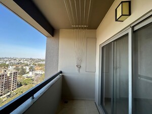 Balcony in 2 BHK Apartment at Goyal Footprints, Thanisandra Main Road – for Rent