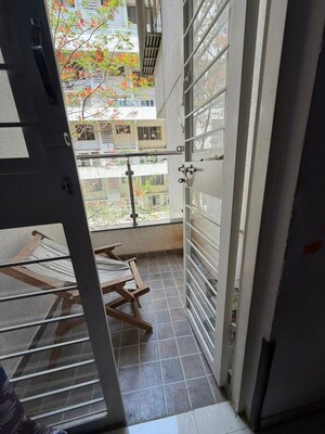 Balcony in 2 BHK Apartment at Shree Vardhaman Dreams, Wakad – for Rent