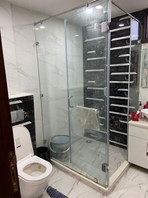 Bathroom in 3 BHK Apartment at Sector 7 Dwarka – for Rent