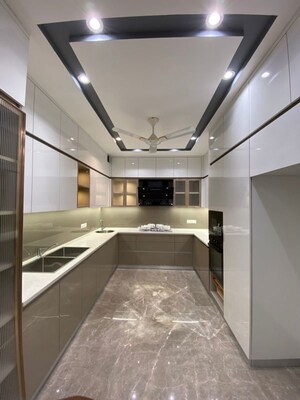 Kitchen in 4 BHK Builder Floor at Sushant Lok ii – for Sale