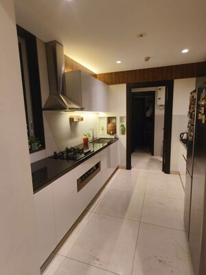 Kitchen in 3.5 BHK Apartment at Panchshil Towers, Kharadi – for Rent