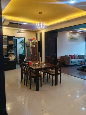 Dining area in 3 BHK Apartment at Deep Indraprasth 5, Prahlad Nagar – for Rent